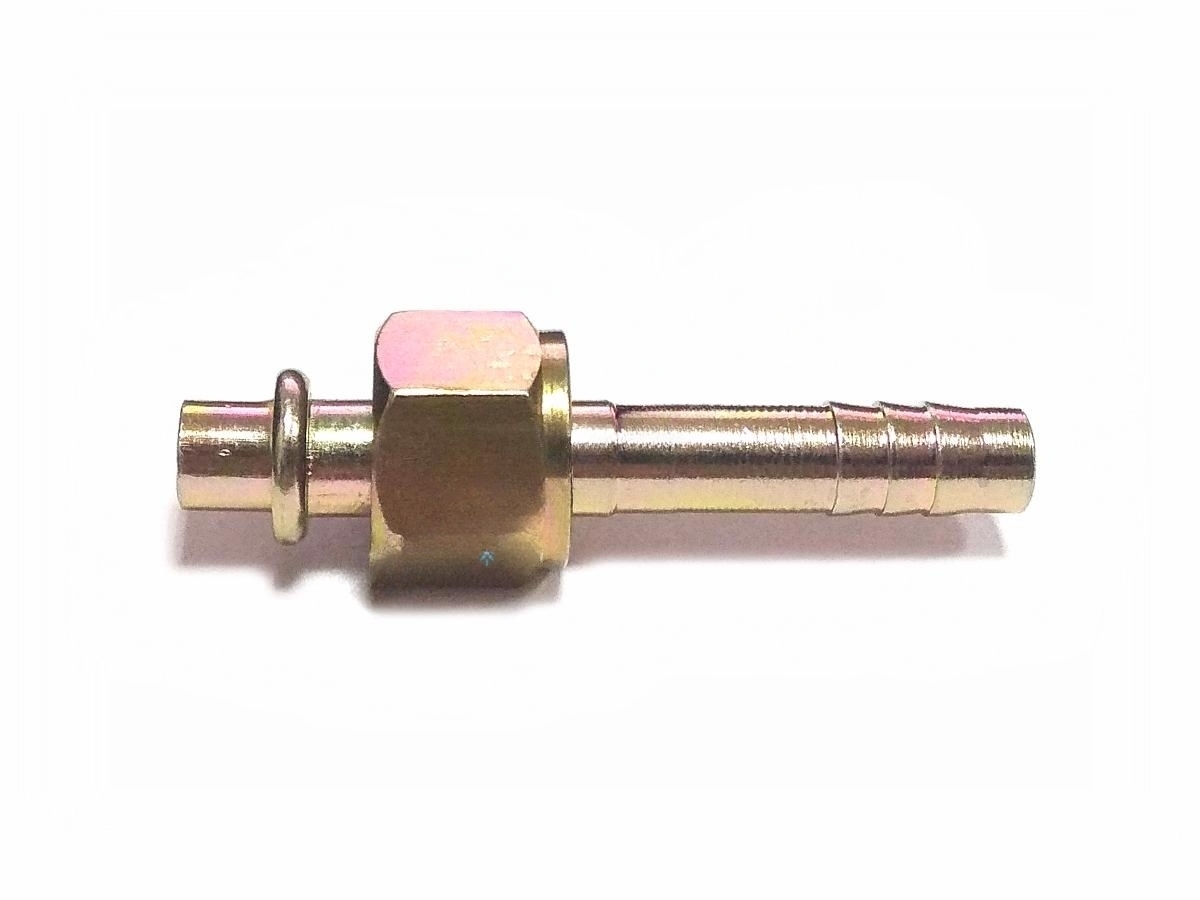 Фитинг O-Ring 8мм, G6, 180 градусов, с гайкой, стальной