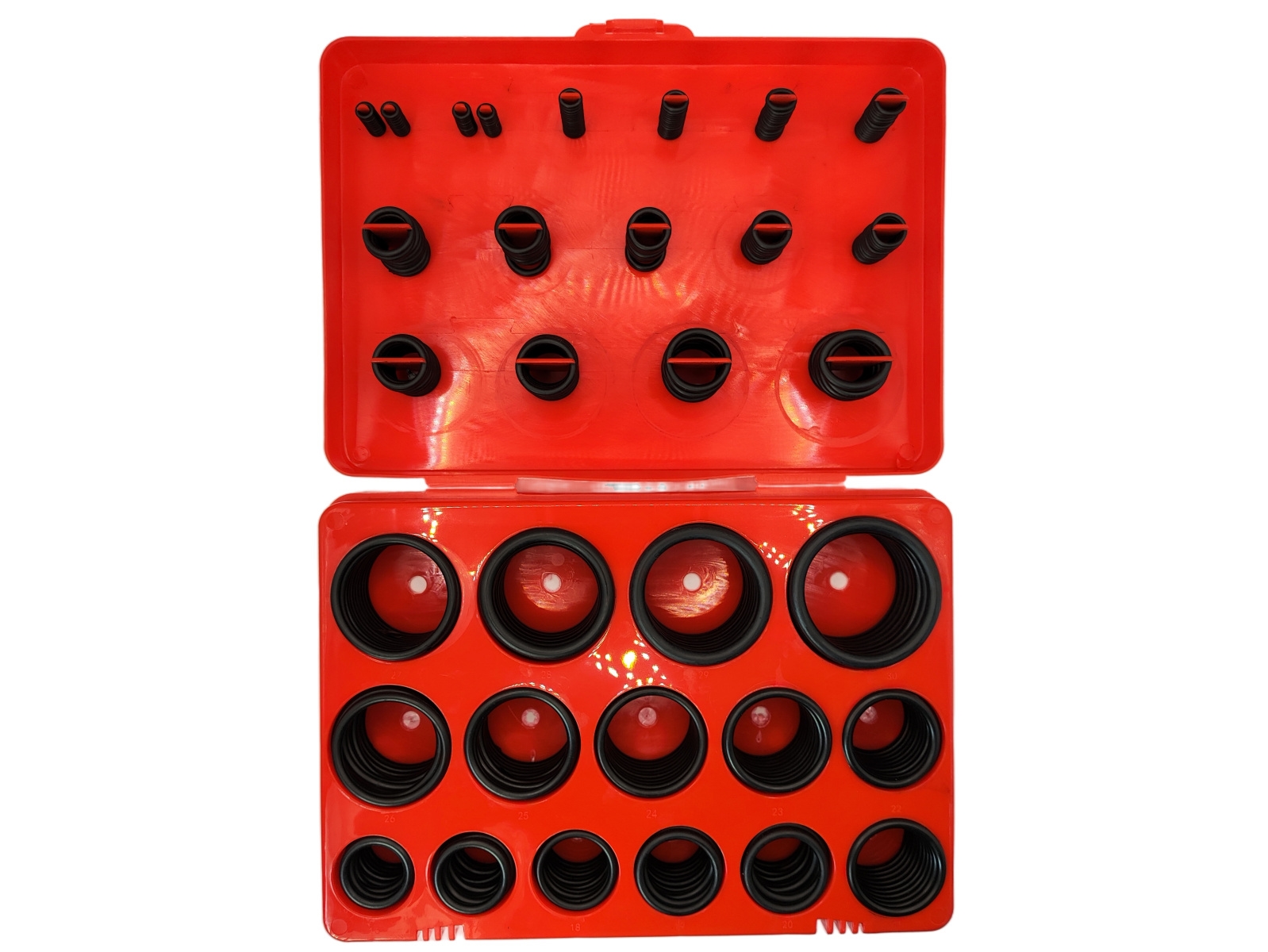 Набор черных уплотнительных колец NBR для системы автокондиционера: тип A, 30 размеров, 382 шт