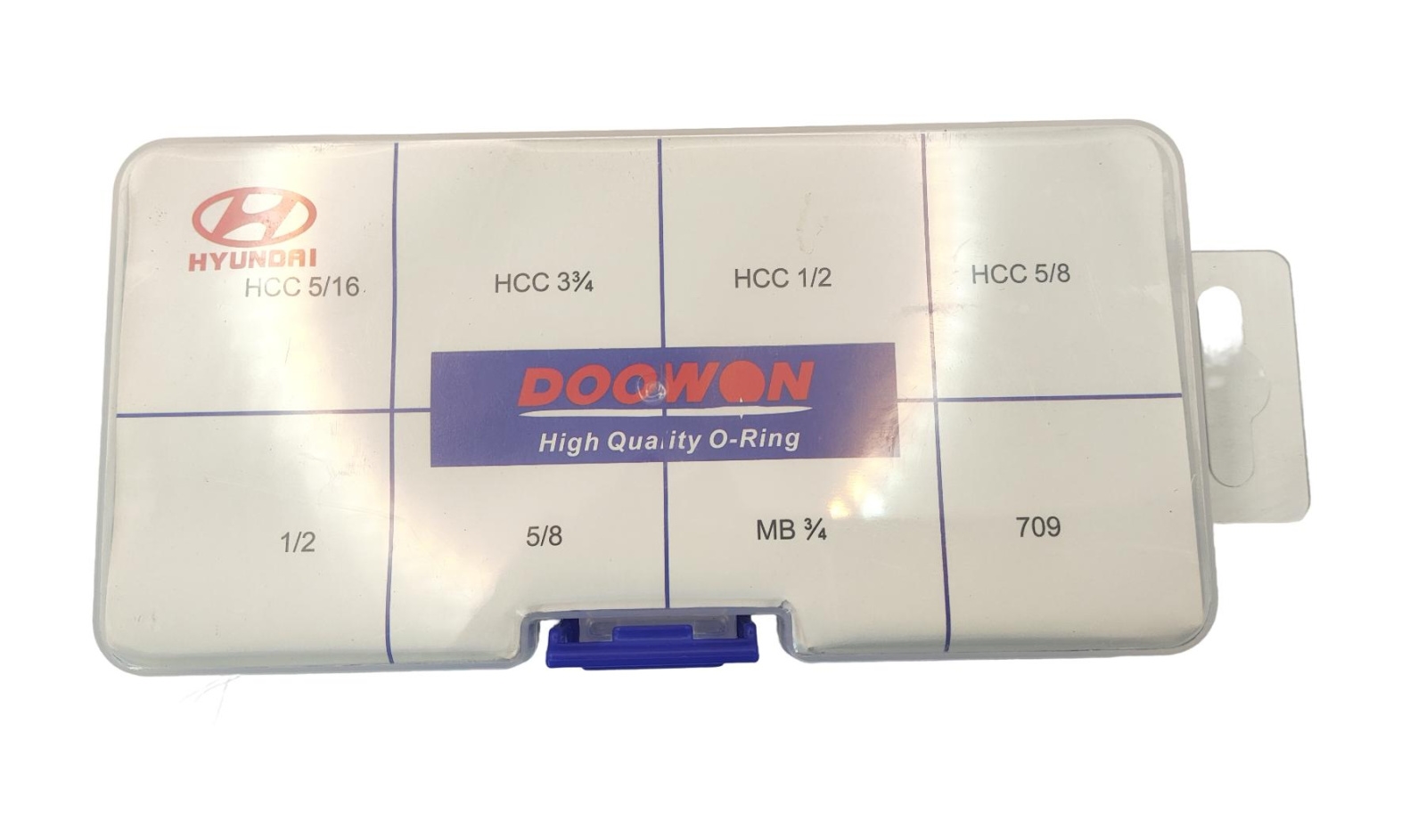 Набор фиолетовых уплотнительных колец NBR для системы автокондиционера Hyundai: 80 штук, 8 типоразмеров