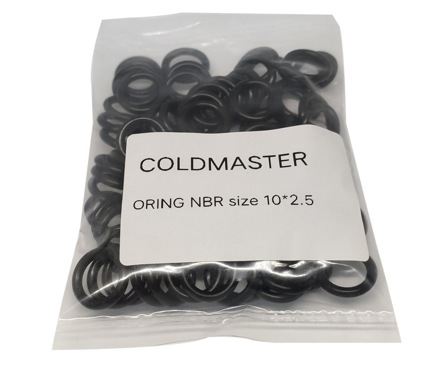 Комплект колец O-Ring NBR 10x2.5мм, 100 штук, черные