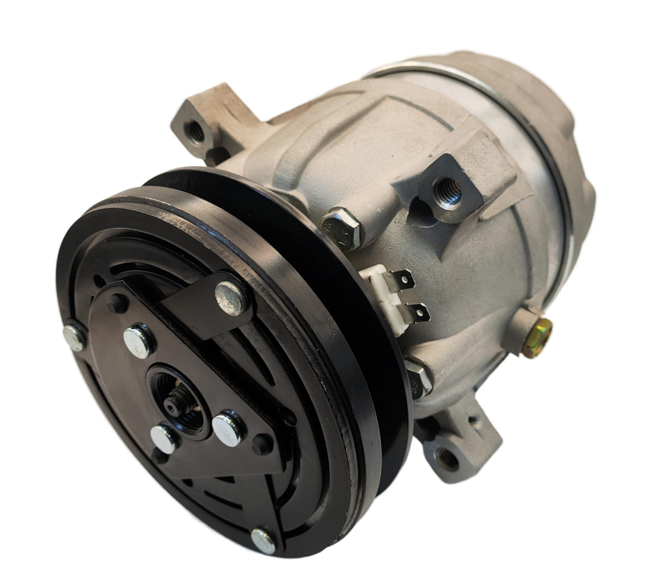 Компрессор кондиционера 65.28650-6002 24V для экскаваторов и погрузчиков Doosan DX35Z, DX60R, DX63-5, Solar 75