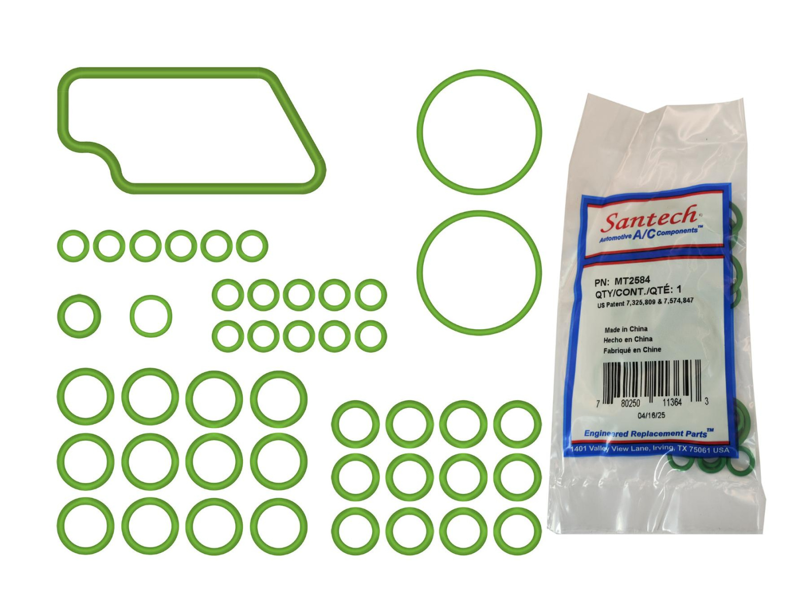 Набор уплотнительных колец HNBR для автомобилей Toyota, Lexus; 45 штук