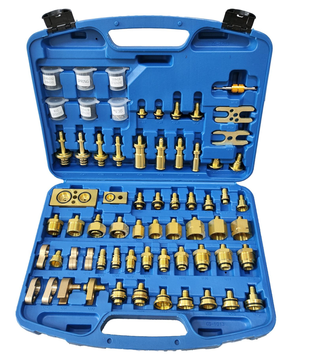 Набор переходников для промывки системы автокондиционера для Audi, BMW, Mercedes-Benz, Chrysler, Ford, Opel, Volvo, Volkswagen