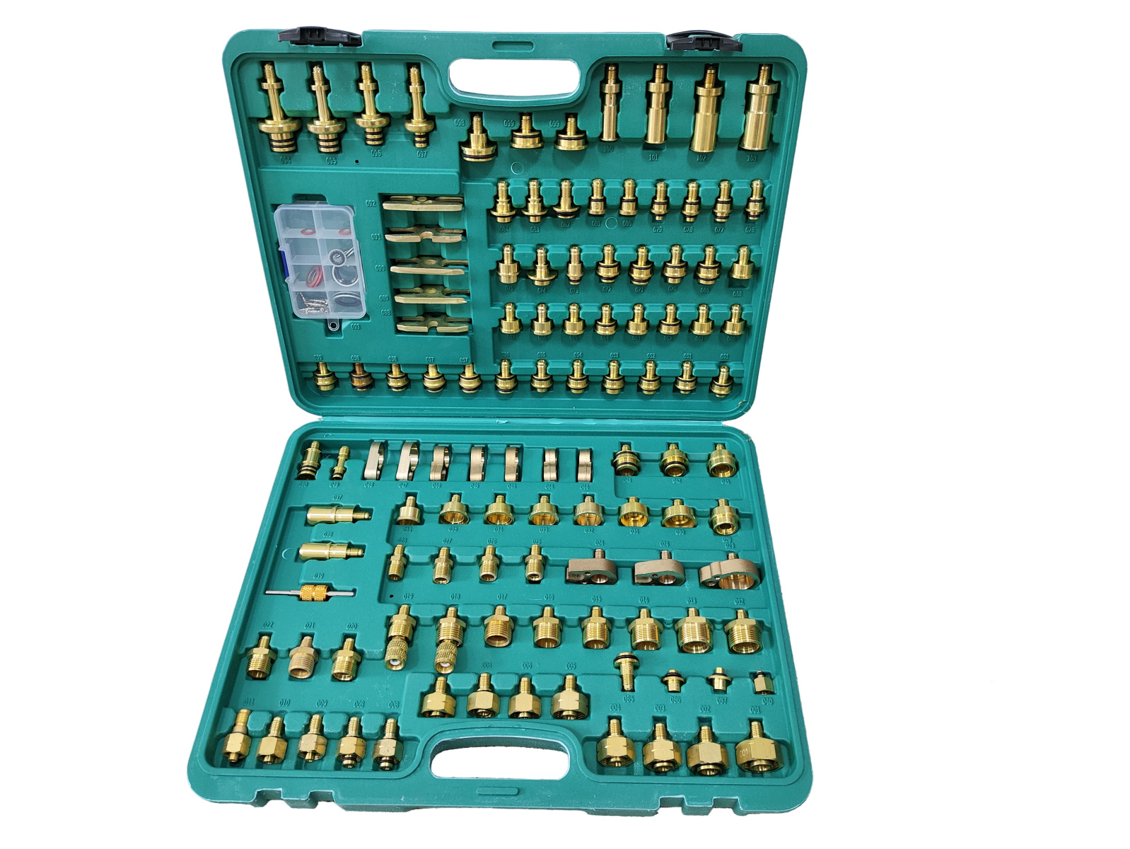 Набор 114 переходников для промывки системы кондиционирования в легковых автомобилях