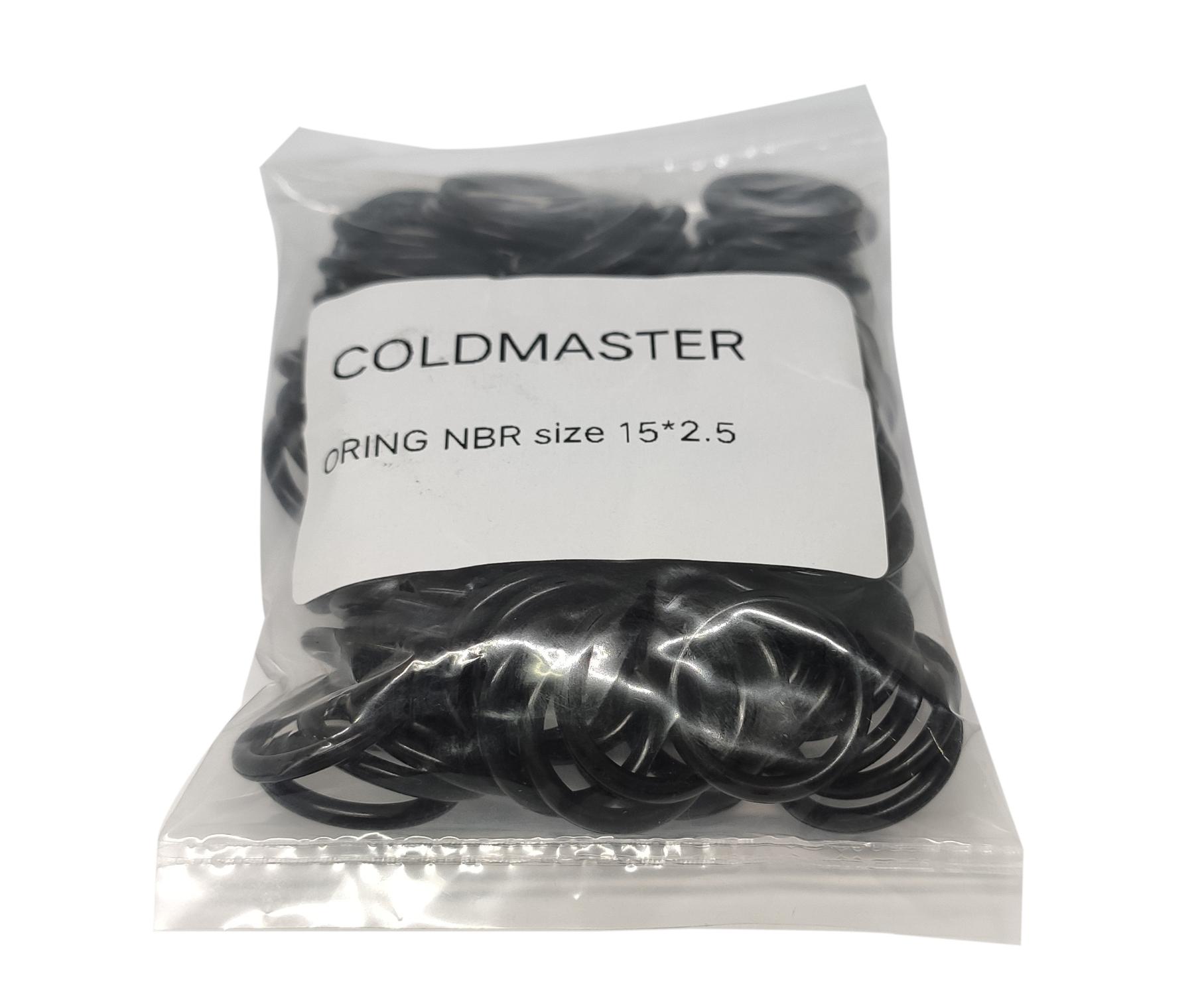 Комплект колец O-Ring NBR 15x2.5мм, 100 штук, черные