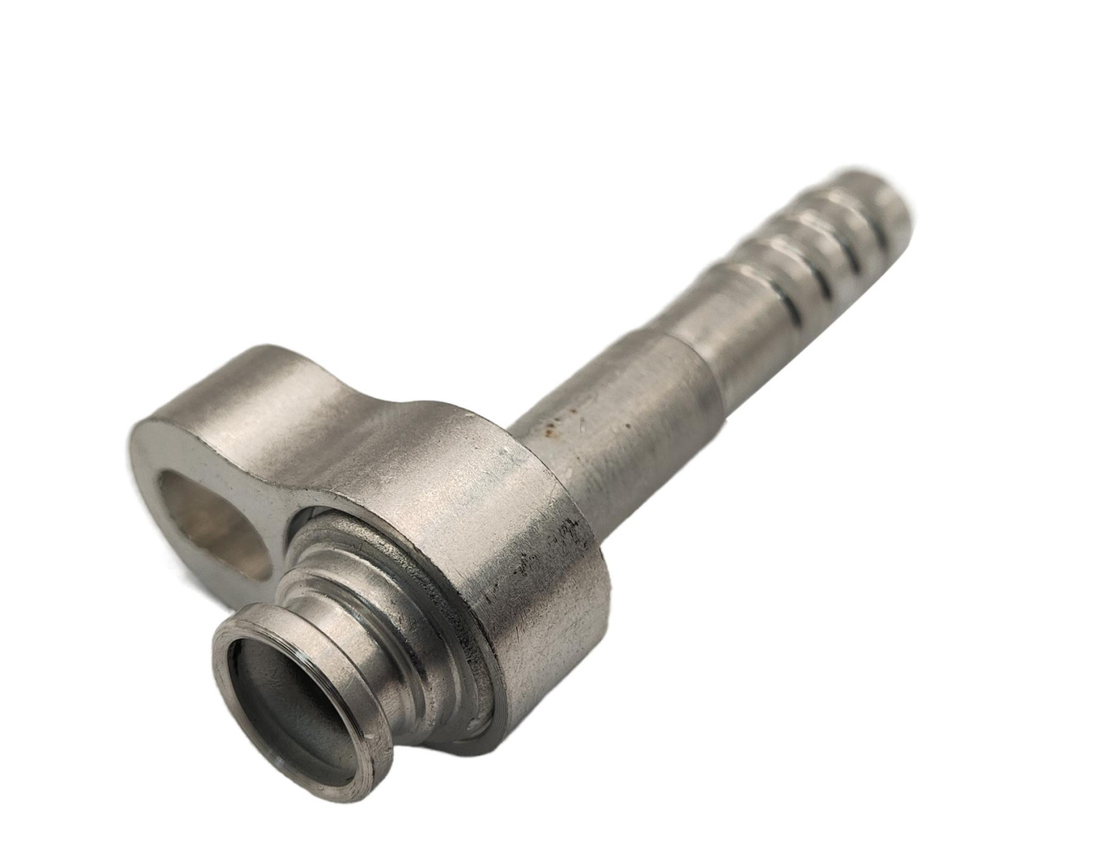 Фитинг с площадкой 180° для подключения к ТРВ O-Ring и шлангу G8 10мм