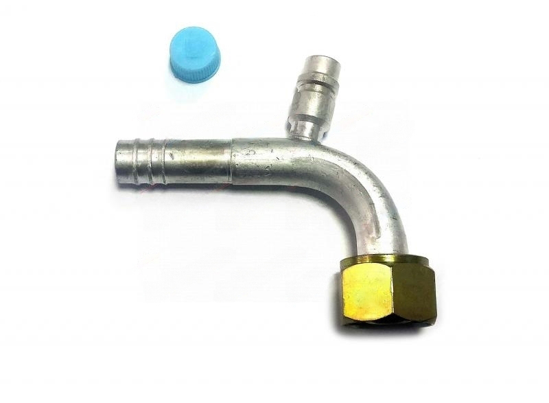 Фитинг O-Ring 13мм, G10, 90 градусов, с гайкой и заправочным портом