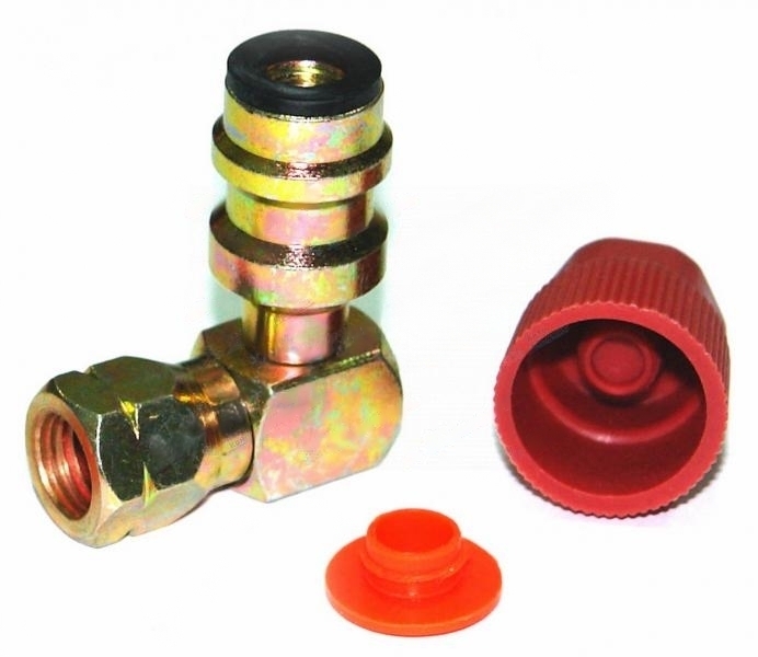 Заправочный угловой штуцер H, с внутренней резьбой 3/8-24 UNF