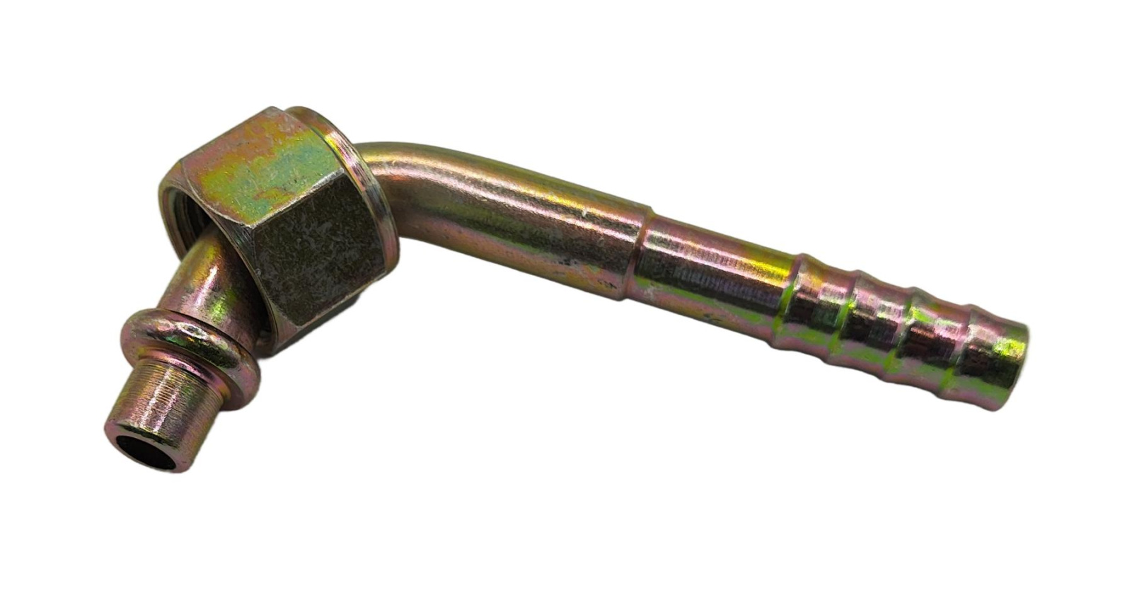 Фитинг O-Ring 8мм, G6, 90 градусов, с гайкой, стальной