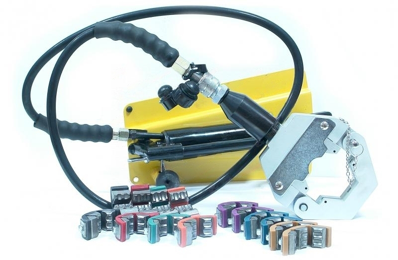 Кримпер для обжима шлангов высокого давления, гидравлический, ножной