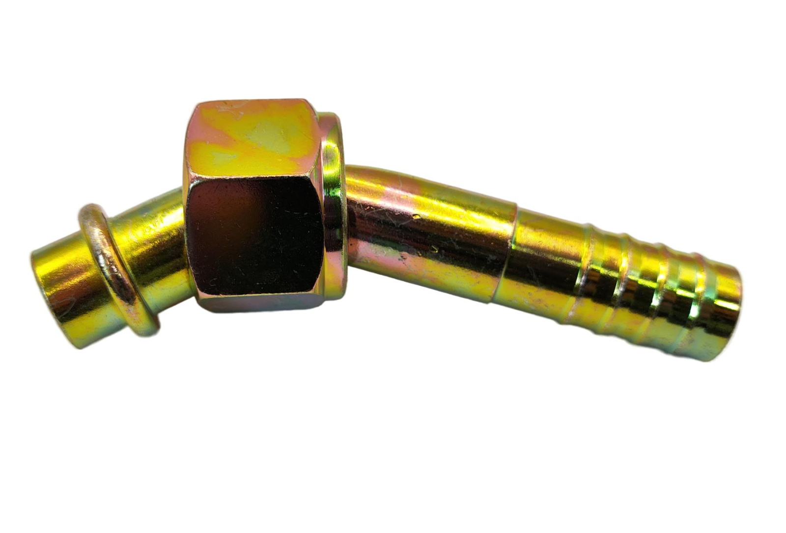 Фитинг O-Ring 16мм, G12, 45 градусов, с гайкой, стальной