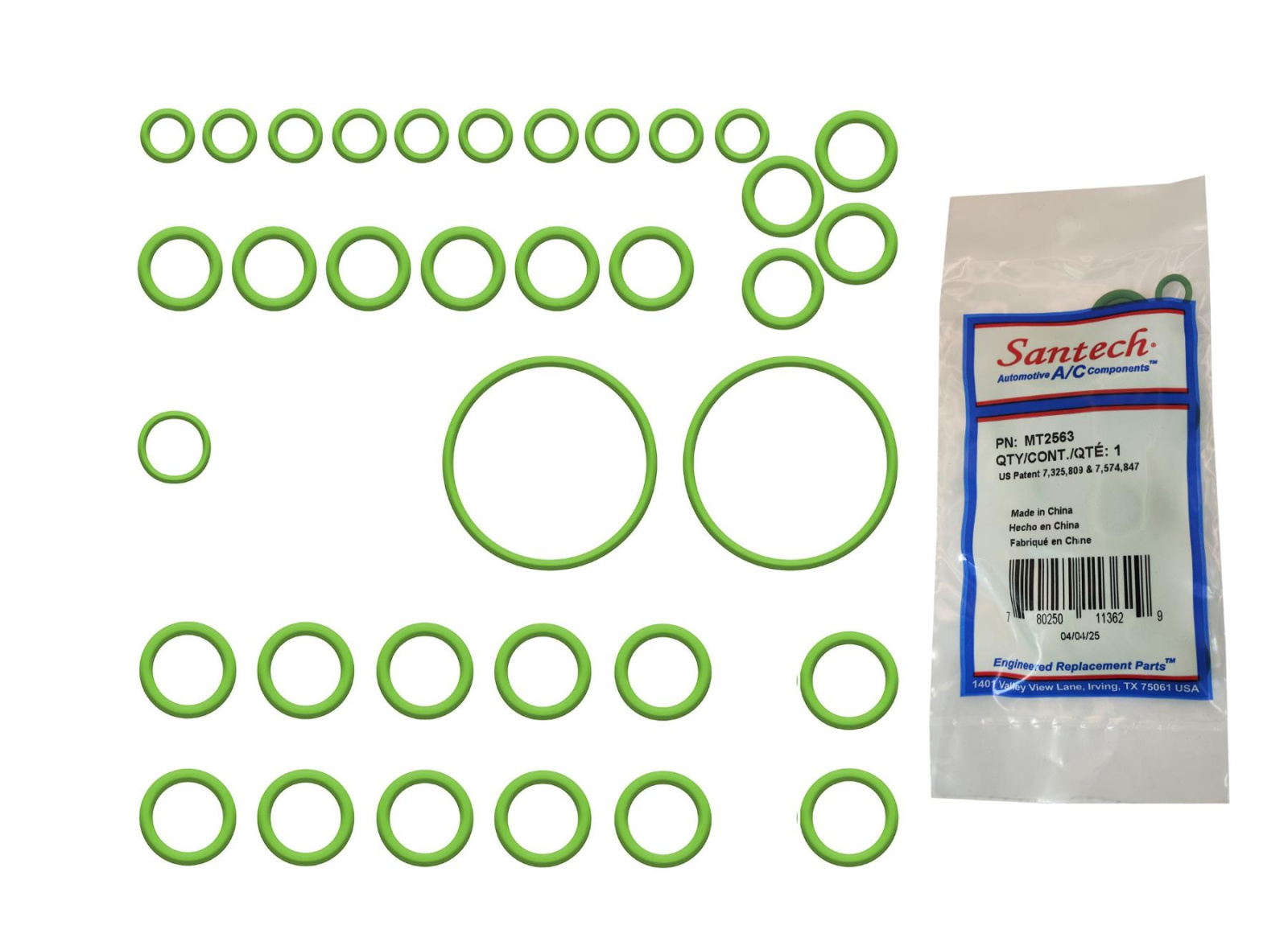 Набор уплотнительных колец HNBR для автомобилей Honda, Acura; 35 штук