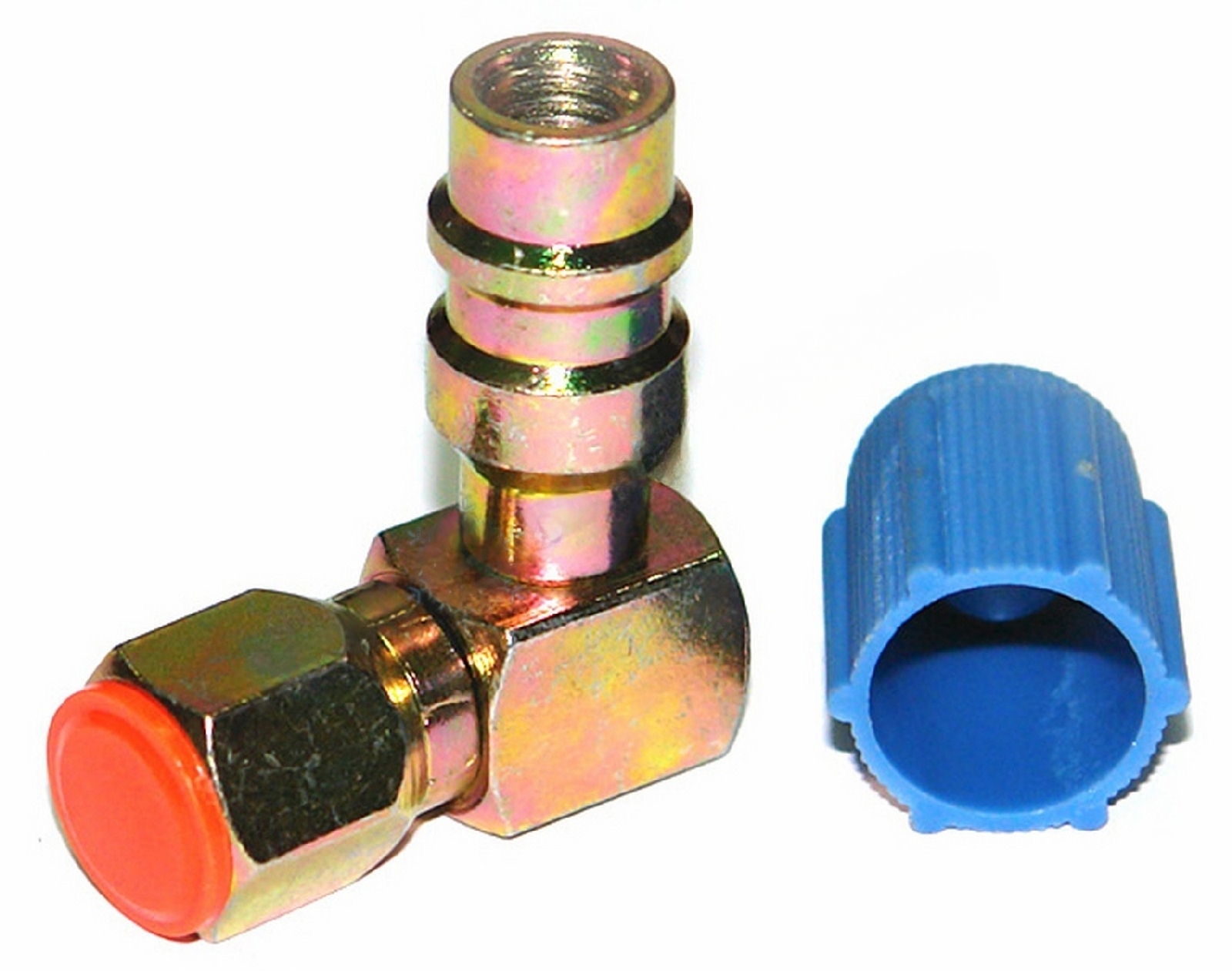 Заправочный угловой штуцер L, с внутренней резьбой 7/16-20 UNF (1/4")