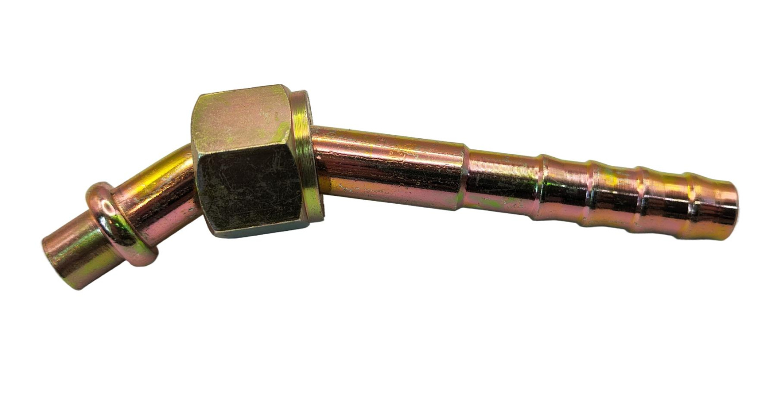 Фитинг O-Ring 8мм, G6, 45 градусов, с гайкой, стальной