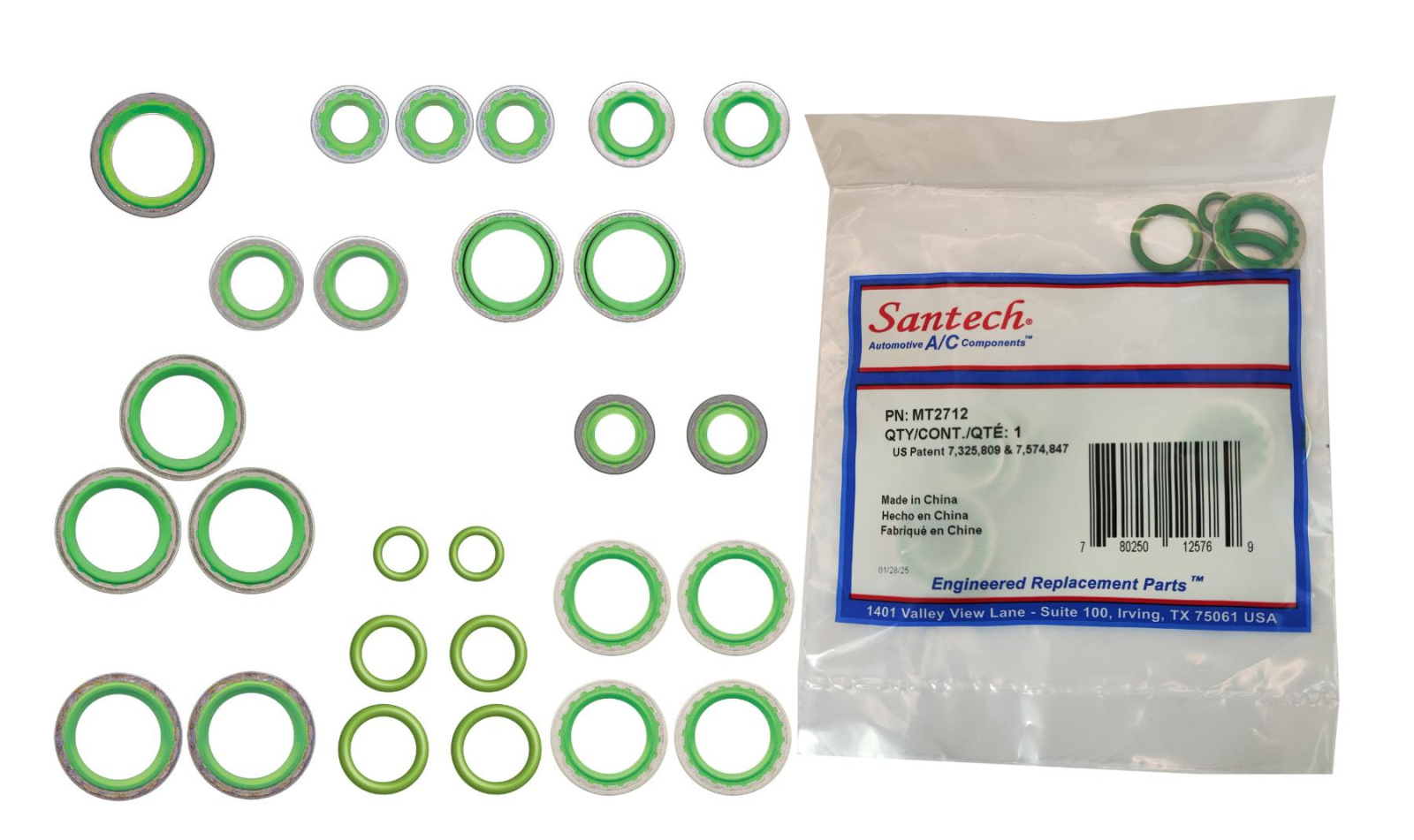 Набор уплотнительных колец HNBR для системы кондиционирования автомобилей Dodge RAM (2013-2021); 25 штук