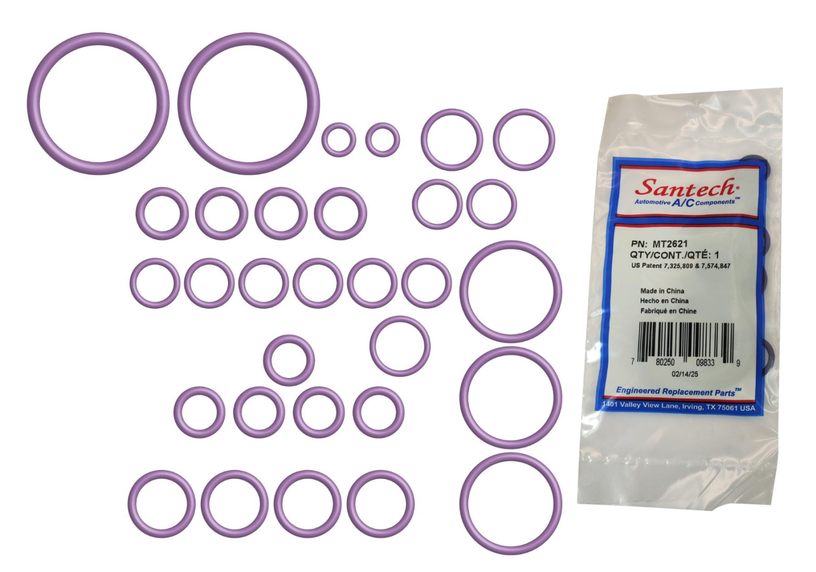 Набор уплотнительных колец HNBR для автомобилей Volkswagen Touareg (2004-2017), CC (2012-2017); 31 штука