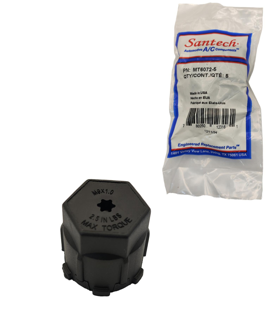 Колпачок L для заправочного порта низкого давления фреона HFO-1234yf, резьба M9x1.0