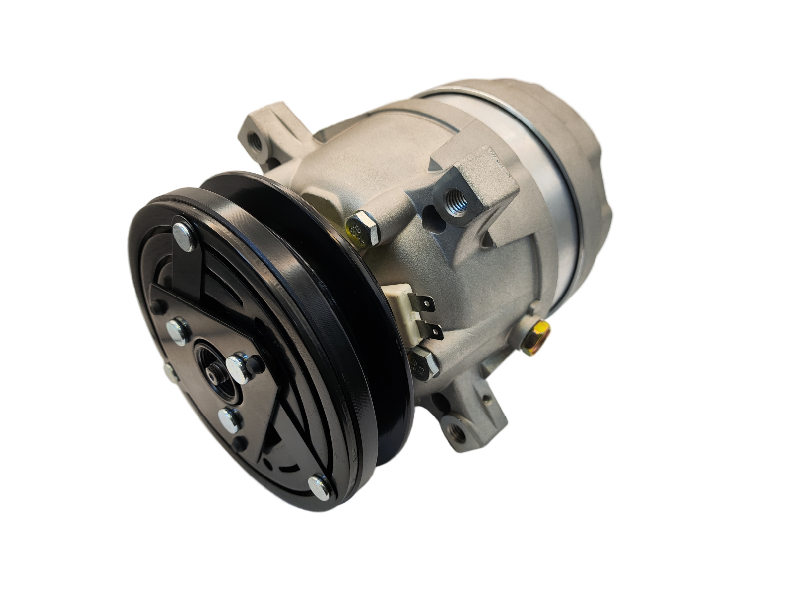 Компрессор кондиционера 65.28650-6002 12V для экскаваторов и погрузчиков Doosan DX35Z, DX60R, DX63-5, Solar 75