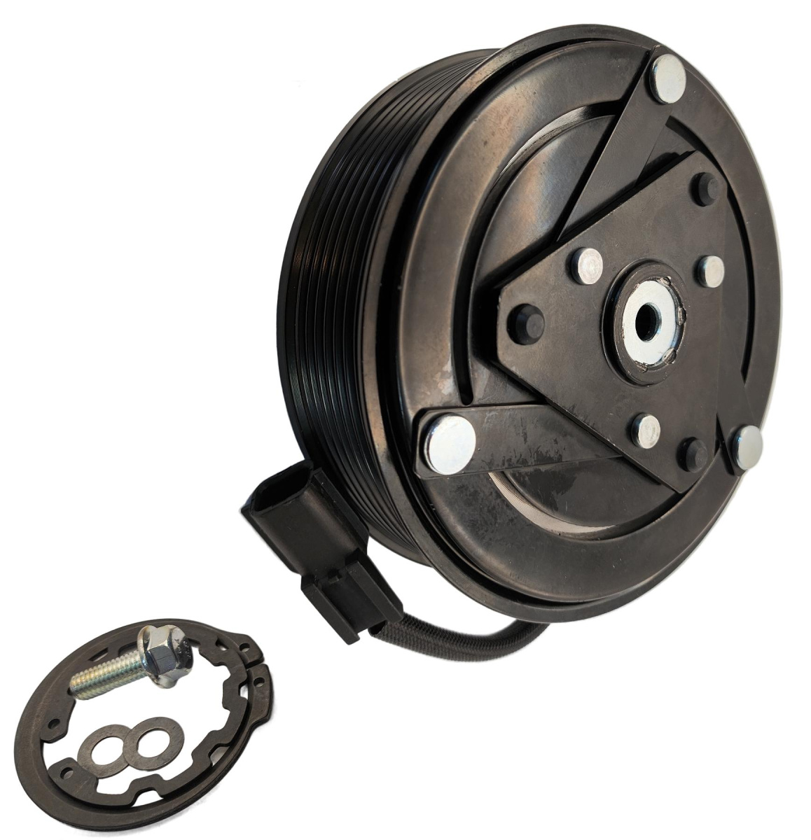 Муфта компрессора кондционера Nissan Serena C26 4 поколения с двигателем 2.0 (2010-2016); Renault Latitude 2.5 (2010-2013)