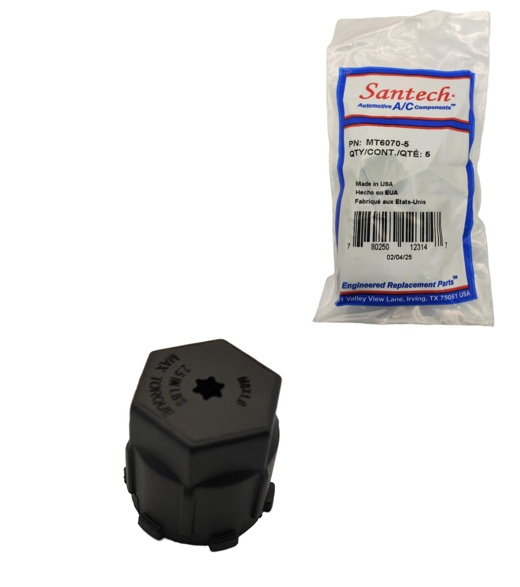 Колпачок L для заправочного порта низкого давления фреона HFO-1234yf, резьба M8x1.0