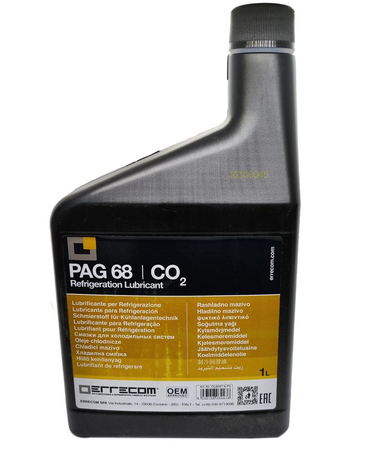 Масло Errecom PAG68 - аналог масла ACC HV для компрессора кондиционера Mercedes-Benz с хладагентом R744, CO2