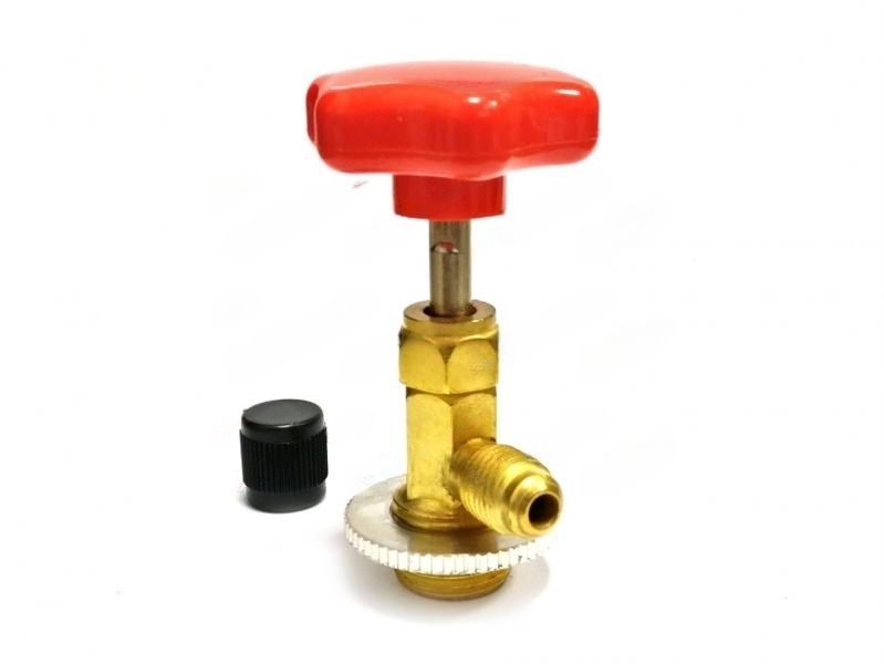 Вентиль-проколка для баллонов фреона без клапана