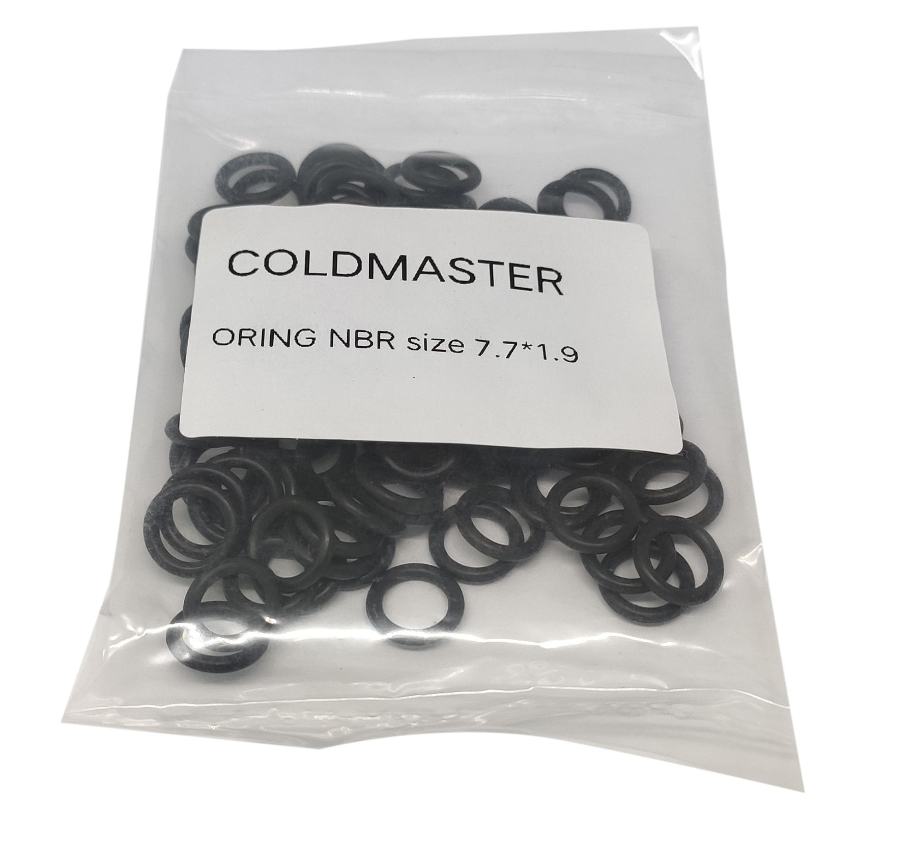 Комплект колец O-Ring NBR 7.7x1.9 мм, 100 штук, черные