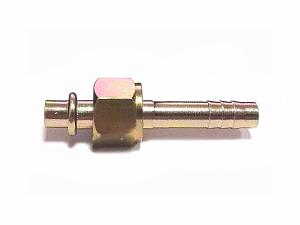 Фитинг O-Ring 8мм, G6, 180 градусов, с гайкой, стальной