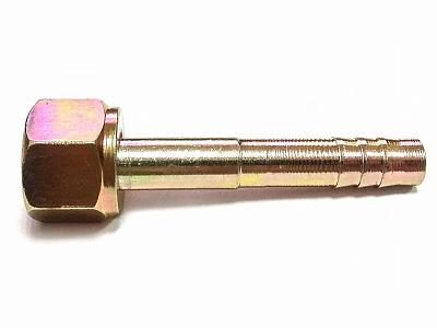 Фитинг O-Ring 8мм, G6, 180 градусов, с гайкой, стальной; фотография №2