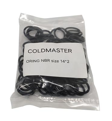 Комплект колец O-Ring NBR 14x2мм, 100 штук, черные; фотография №1