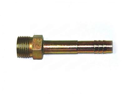 Фитинг O-Ring 8мм, G6, 180 градусов, резьбовой, стальной; фотография №1