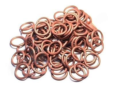 Комплект колец O-Ring 10.82x1.78мм, 100 штук, красные; фотография №1