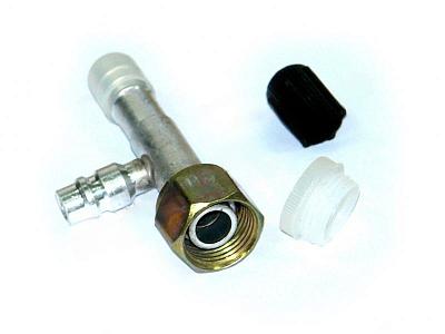 Фитинг O-Ring 13мм, G10, 180 градусов, с гайкой и заправочным портом; фотография №2