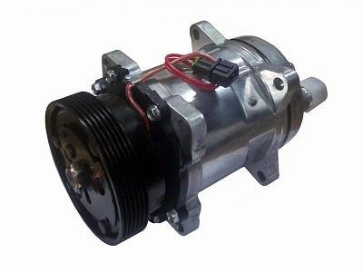 Компрессор кондиционера 5H09, 6PK R134, 12V; фотография №2