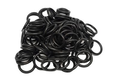 Комплект колец O-Ring 13.8x2.4мм, 100 штук, черные; фотография №1