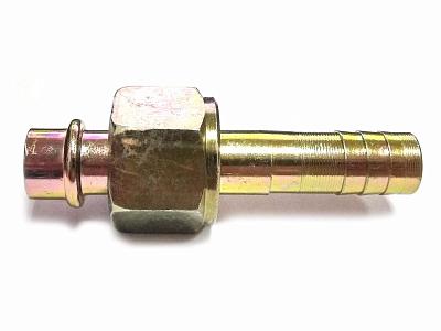 Фитинг O-Ring 16мм, G12, 180 градусов, с гайкой, стальной; фотография №1