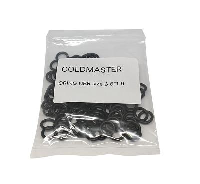 Комплект колец O-Ring 6.8x1.9мм, 100 штук, черные; фотография №2