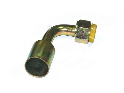 Фитинг O-Ring 8мм, G6, 90 градусов, с гайкой и обжимной гильзой, стальной; фотография №2