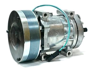 Компрессор кондиционера John Deere, Case, NewHolland, Caterpillar 24V; фотография №1
