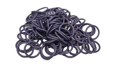 Комплект колец O-Ring 14x1.78мм, 100 штук, фиолетовые; фотография №1